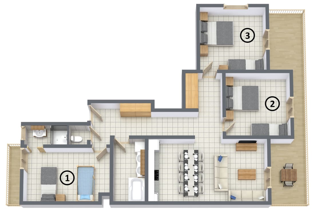 Floor plan of Azalees 1
