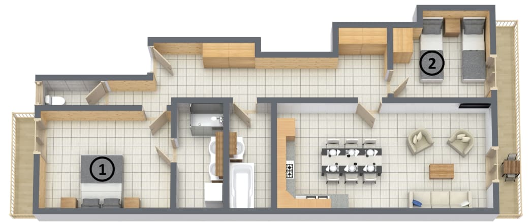 Floor plan of Azalees 5