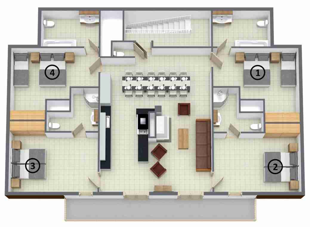 Floor plan of Chalet des Pistes in Les Gets