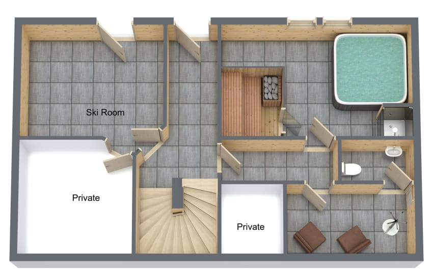 Floor plan of Chalet Novelin