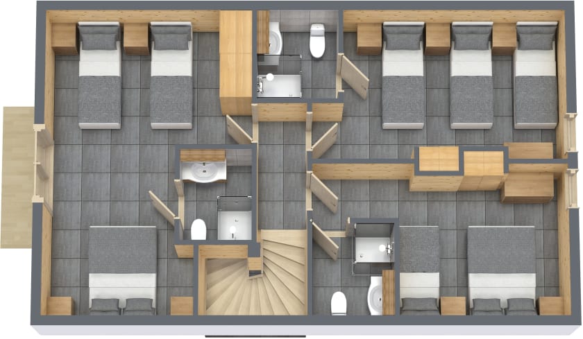Floor plan of Chalet Novelin