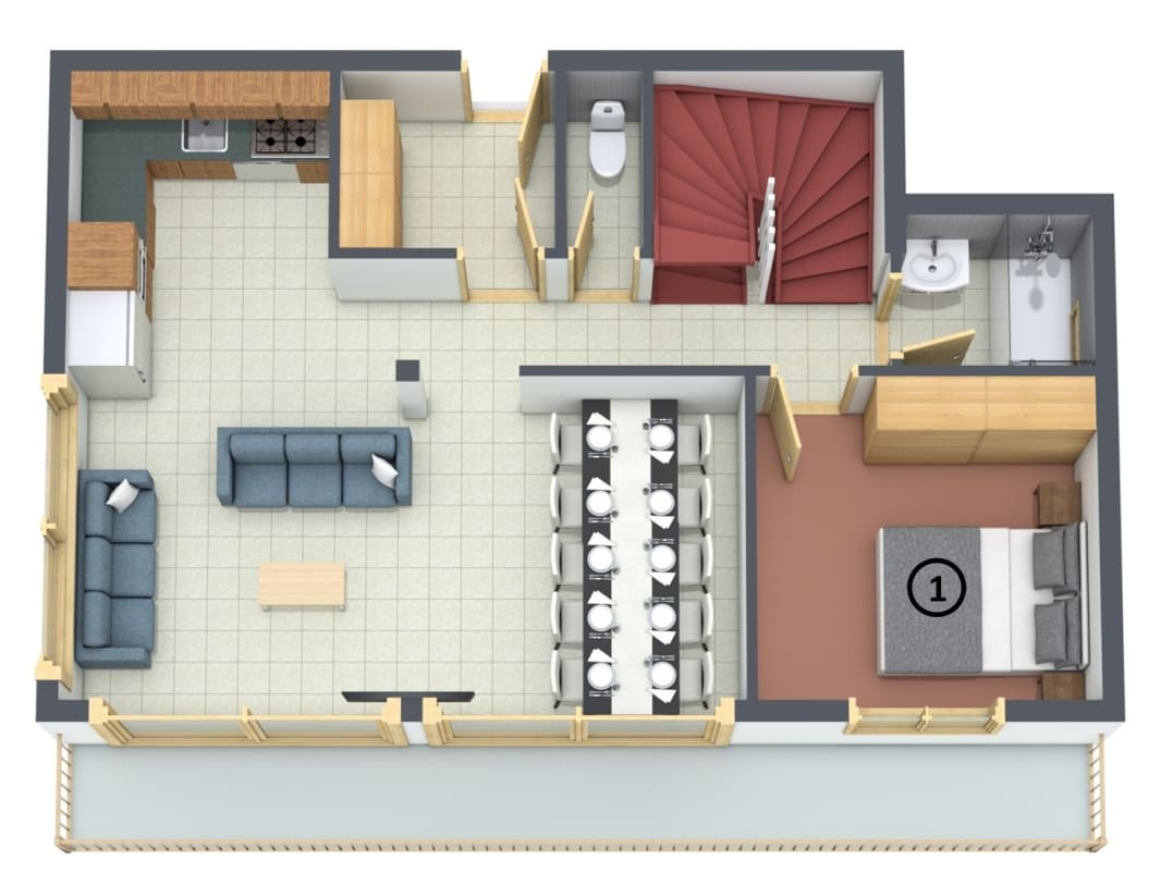 Floor plan of Portes du Soleil 2
