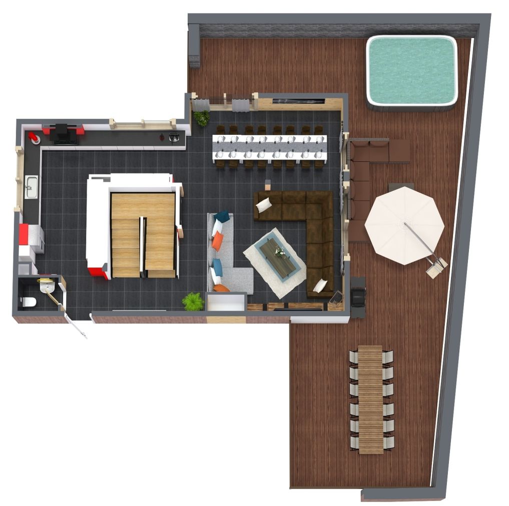 Floor plan of The Alpine Lodge