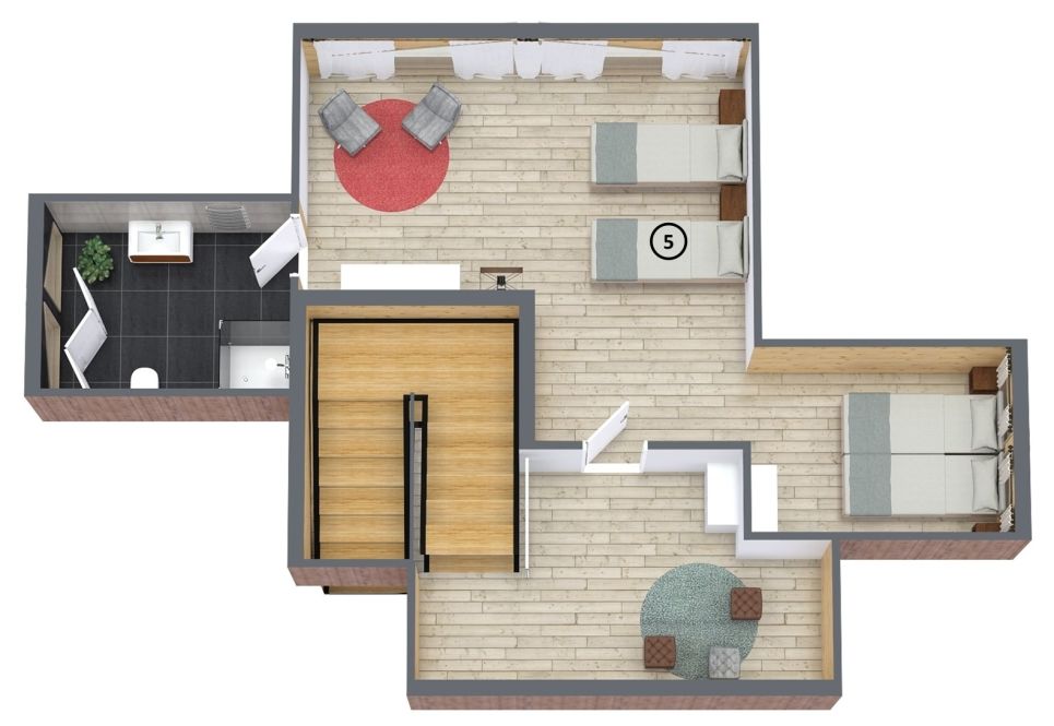 Floor plan of The Alpine Lodge