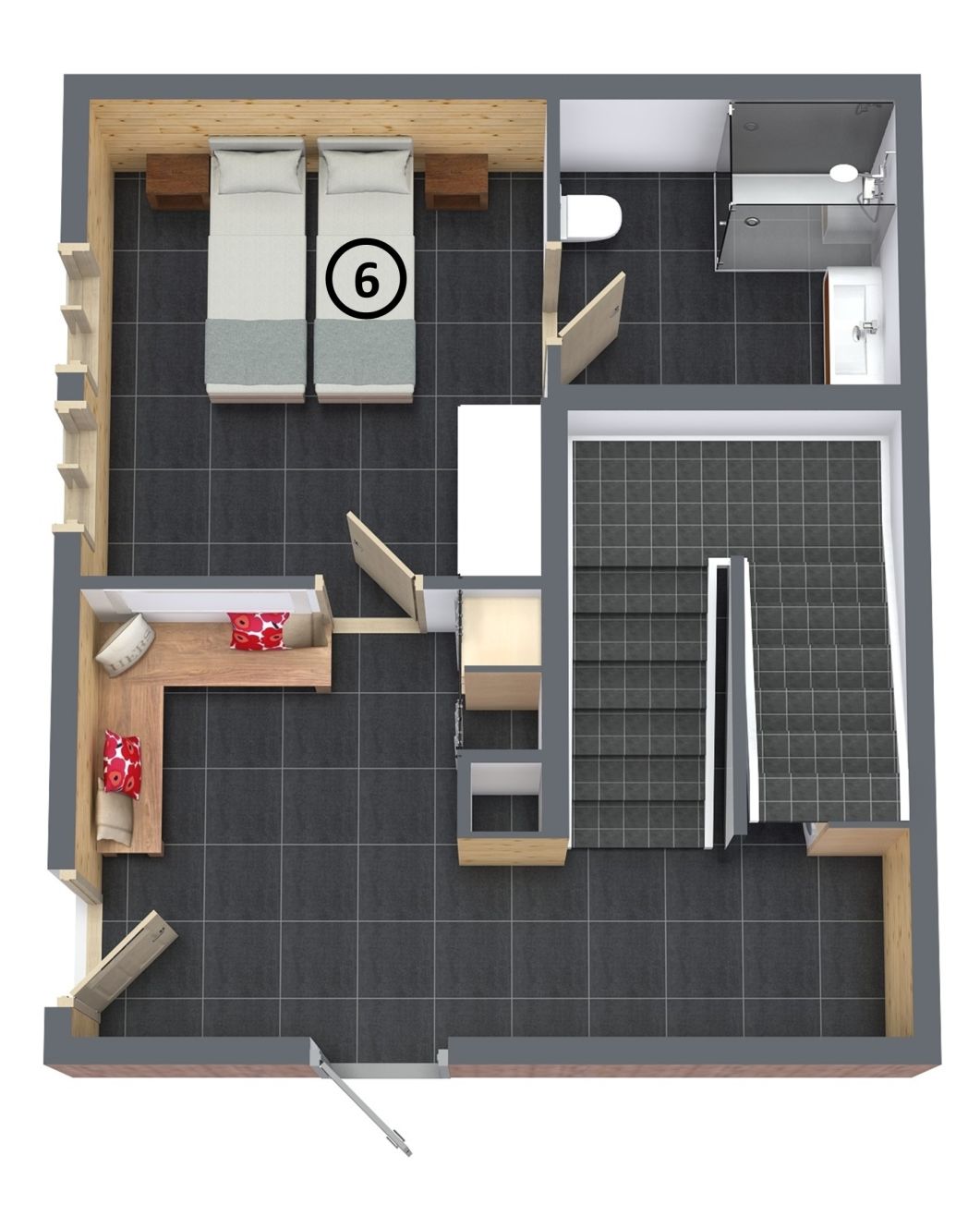 Floor plan of The Alpine Lodge