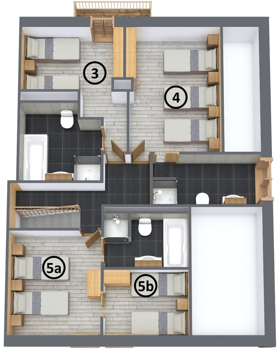Floor plan of The Alpine Loft