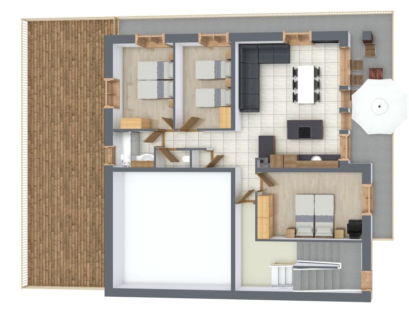 Floor plan of The Alpine Nest