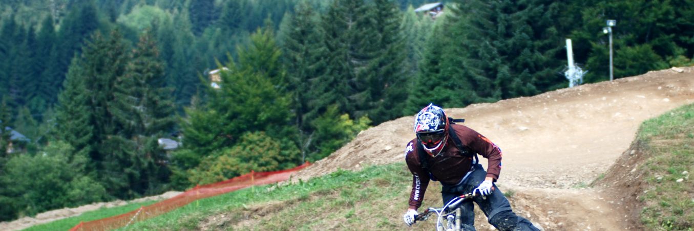 Mountain Biker on Les Gets Bike Lessons