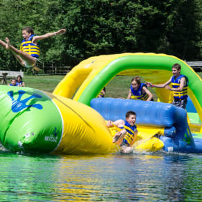 Summer water sports in Les Gets