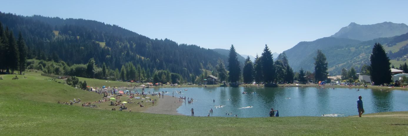Lake Swimming, Les Gets in Summer
