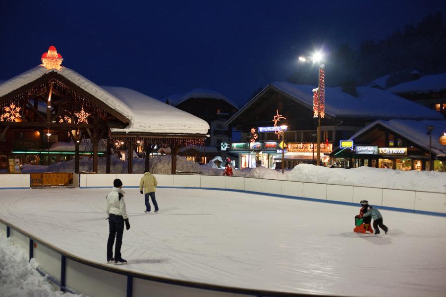 Ice Skating in les Gets Ice Rink