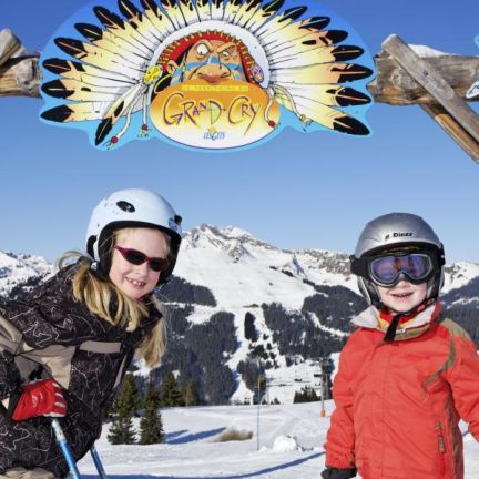 Family children in Les Gets