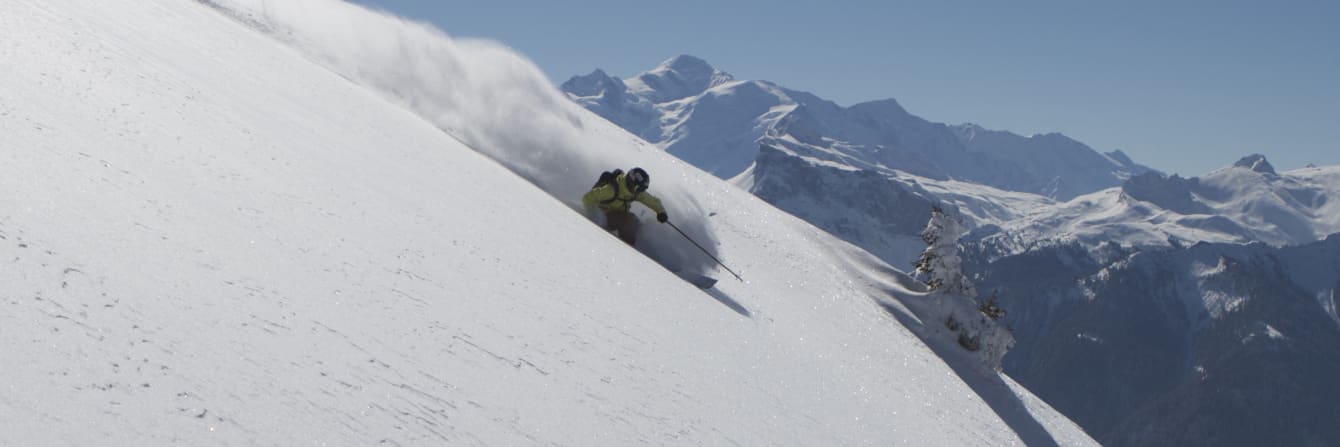 Skiing Off Piste in les Gets