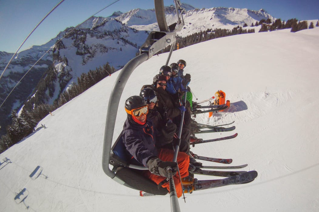 Ski lift in Les Gets