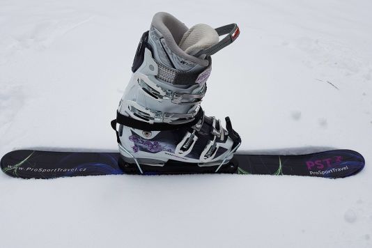 Snow Blading in Les Gets