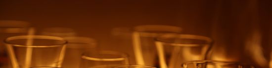 Verrerie pour les boissons du chalet