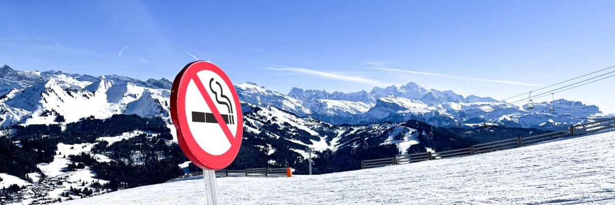 Les Gets, un domaine skiable sans cigarette