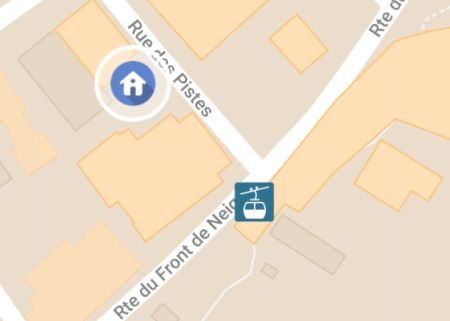 Map of Chalet des Pistes