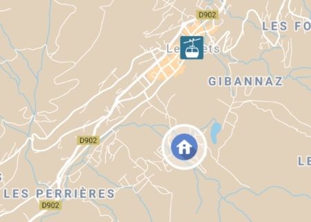 Emplacement du Chalet Novelin in Les Gets