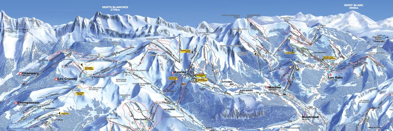 Portes Du Soleil Piste Map