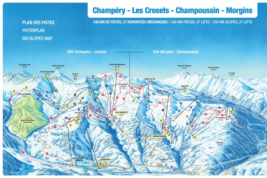 Champery Piste Map