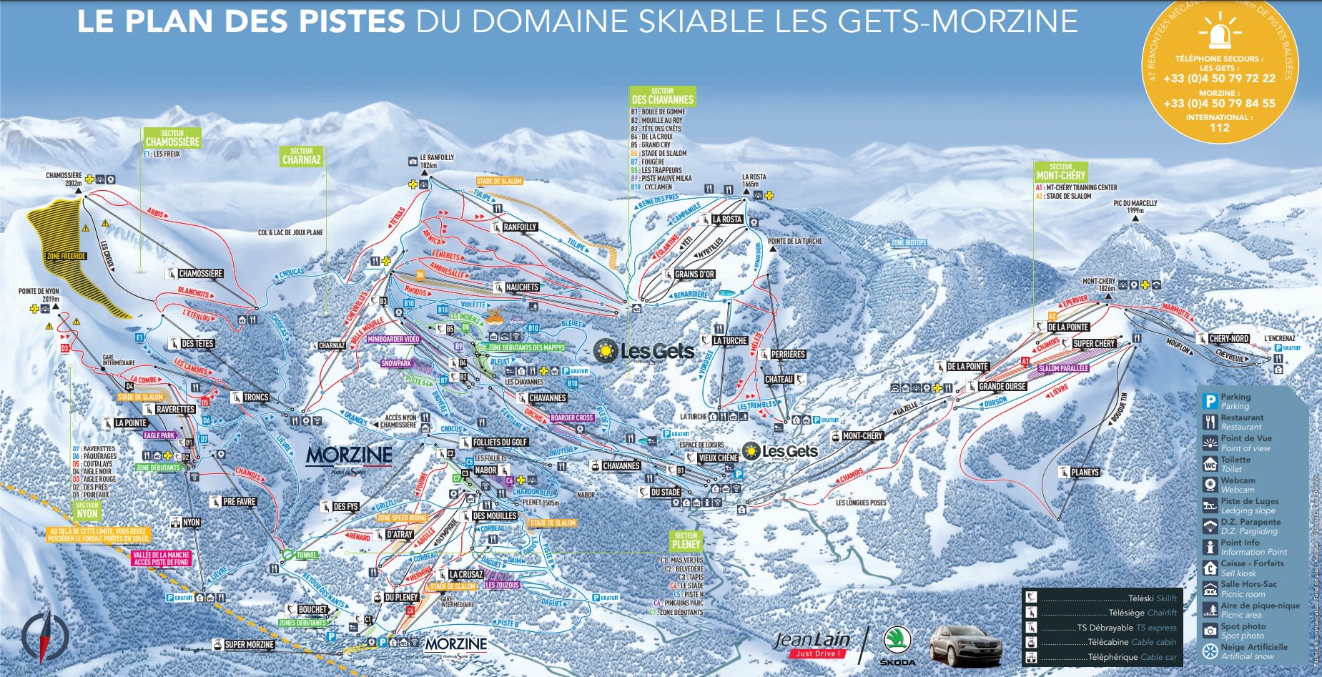 Plans des Pistes Les GetsMorzine & Les Portes du Soleil Plans des Pistes Les GetsMorzine & Les Portes du Soleil