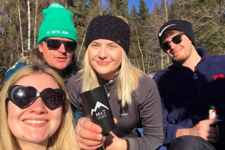 The Mountain & Tradition team enjoying some down time