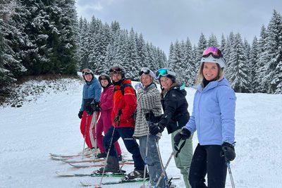 The crew, ready to hit the slopes