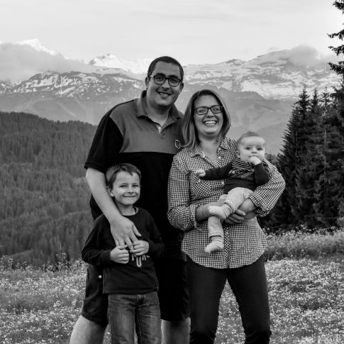 Photo of Raphael, Jana and Family in the mountains in the summer