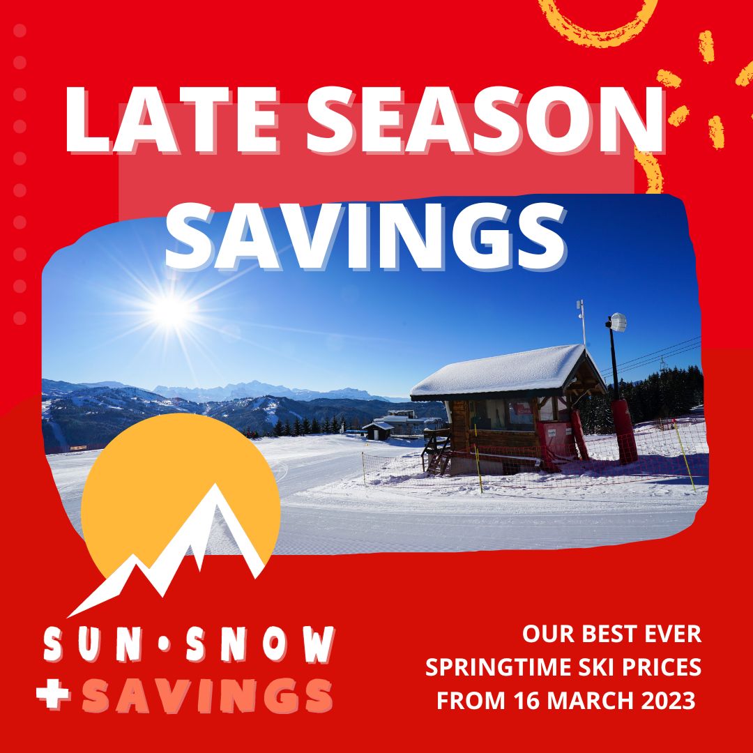 Chalet holidays special offer graphic