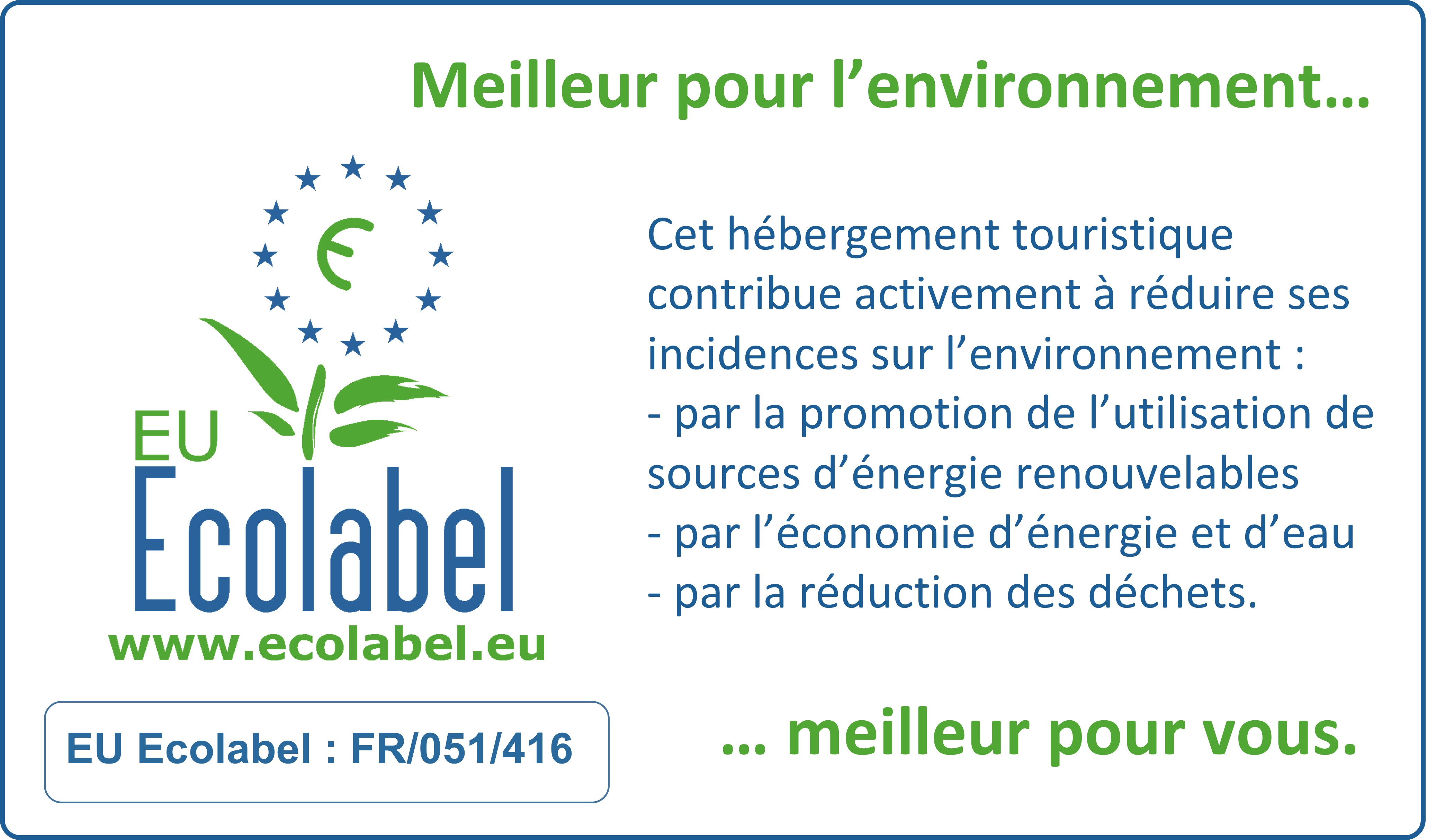 Certificat Ecolabel | Mountain & Tradition