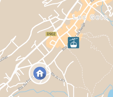 Carte de The Alpine Nest aux Gets