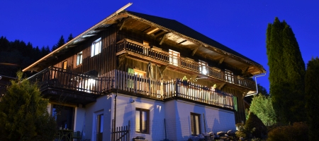 Heyday Chalet Exterior at night